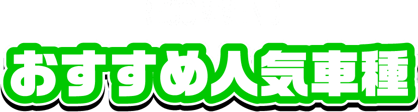 おすすめ人気車種